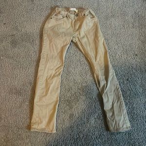 Levis Beige 511 Slim Pants 10 Reg